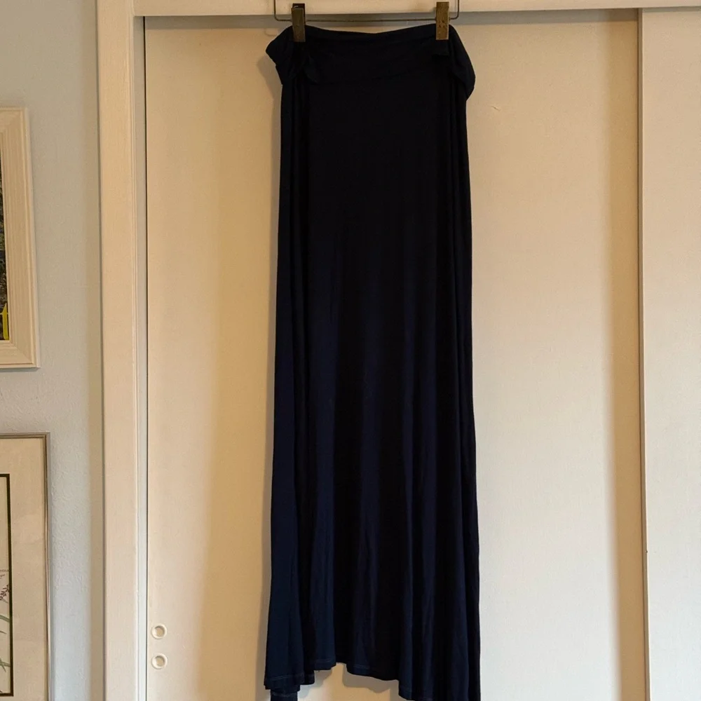 Design History Dark Blue Tie-Dye Maxi Skirt - Picture 3 of 4